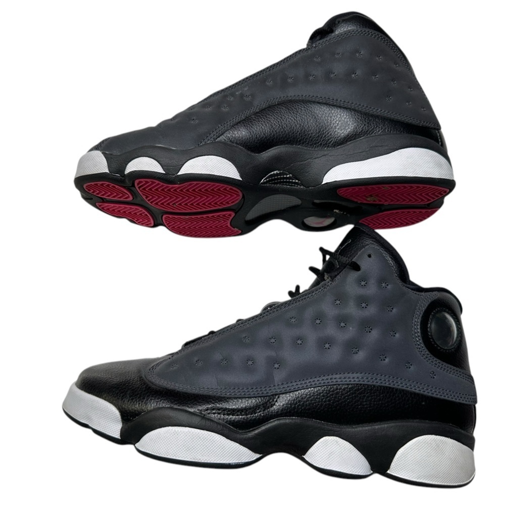Kid's Retro Jordan 13 in Black, Anthracite (Gray) and Hyper Pink Size 8Y